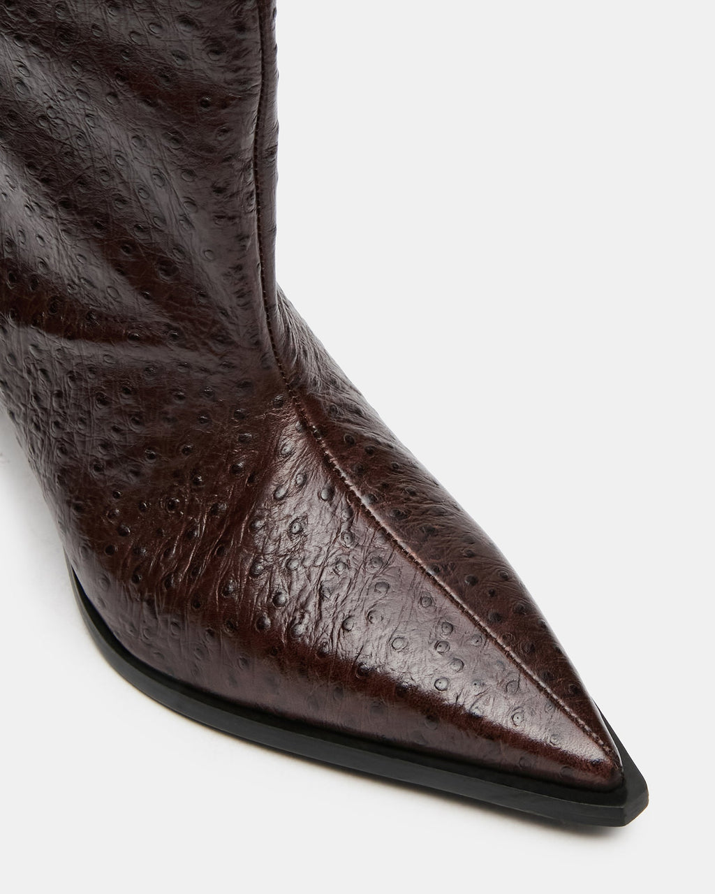 STARLA OSTRICH BROWN LEATHER  Famous | Online Store