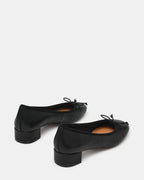 STEFFI BLACK LEATHER  Famous | Online Store