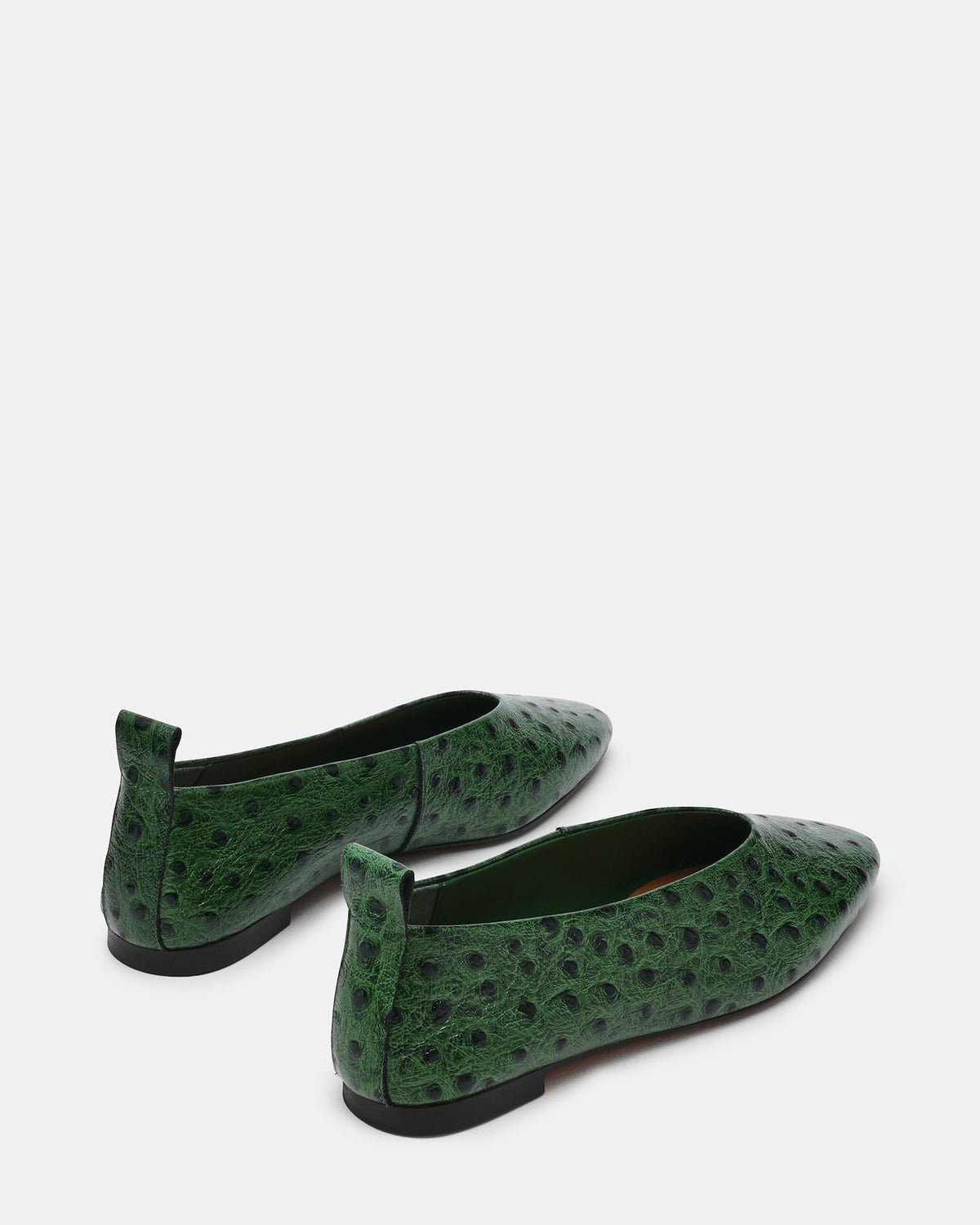 SWANKY OSTRICH GREEN LEATHER  Famous | Online Store