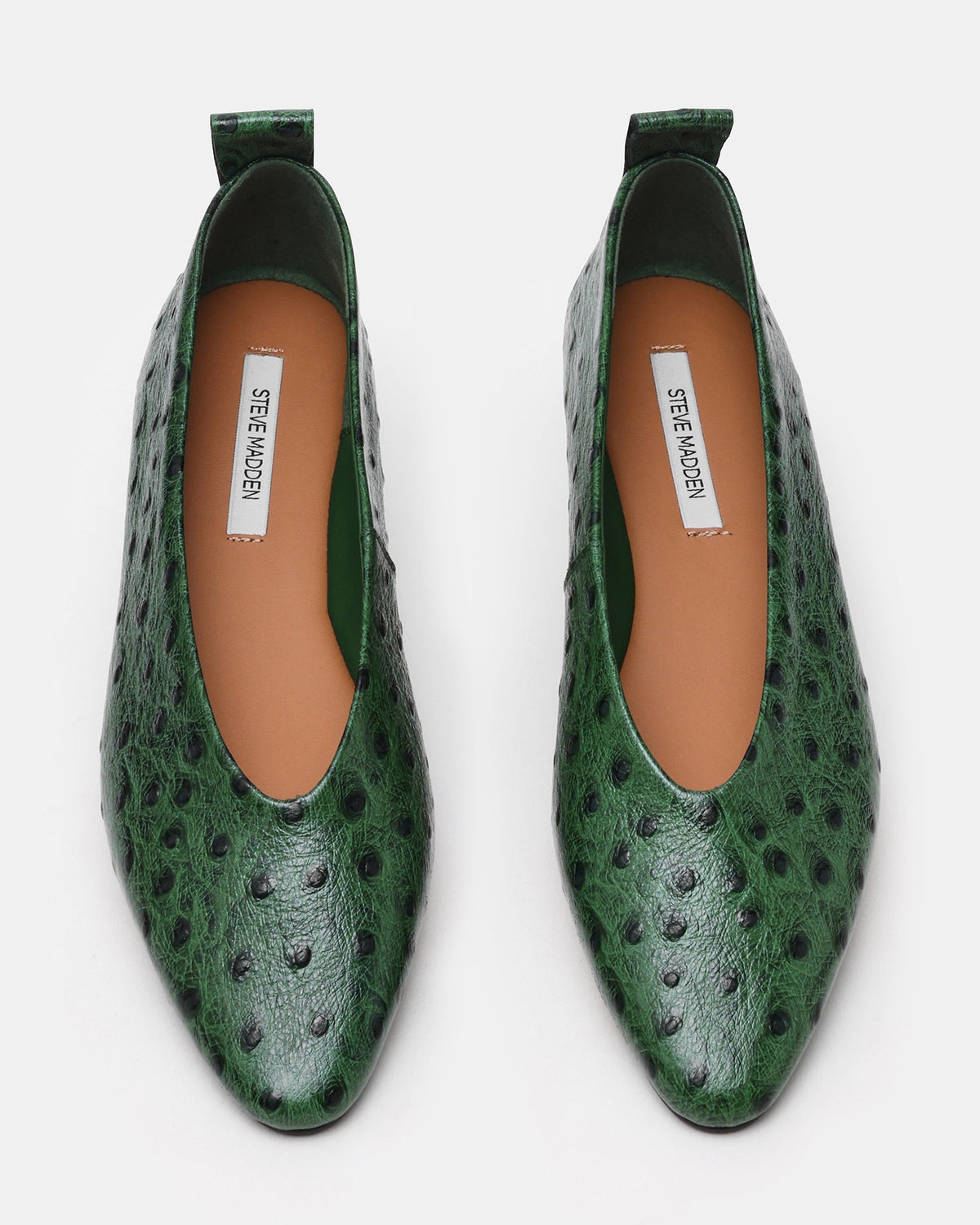 SWANKY OSTRICH GREEN LEATHER  Famous | Online Store