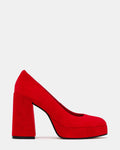 TATI RED SUEDE  Famous | Online Store