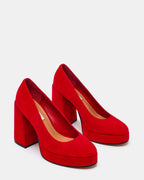 TATI RED SUEDE  Famous | Online Store
