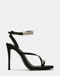 TIA RHINESTONES BLACK SATIN  Famous | Online Store