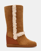 WOODSIDE FAUX FUR CHESTNUT SUEDE  Famous | Online Store