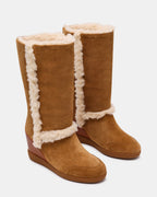 WOODSIDE FAUX FUR CHESTNUT SUEDE  Famous | Online Store