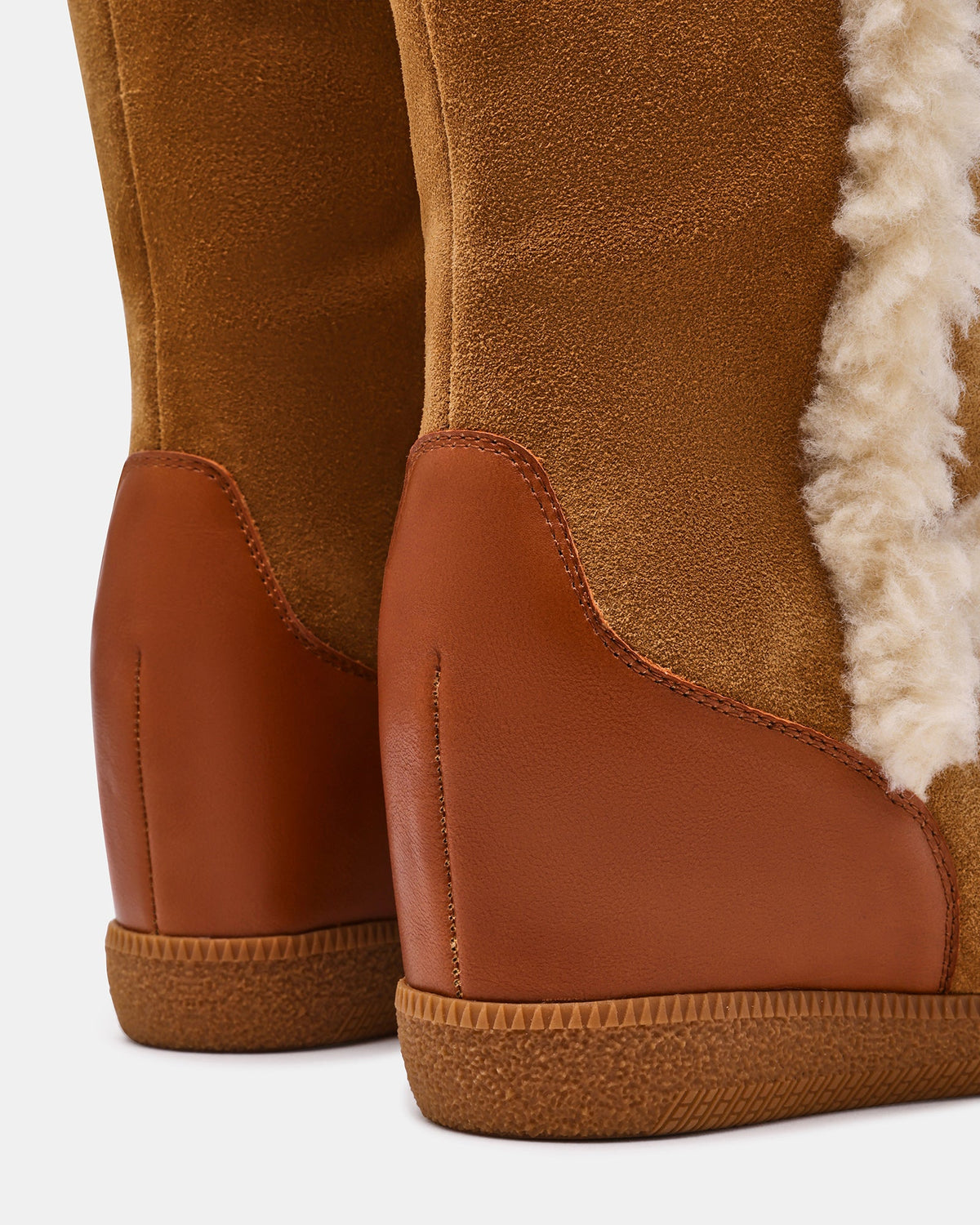 WOODSIDE FAUX FUR CHESTNUT SUEDE  Famous | Online Store