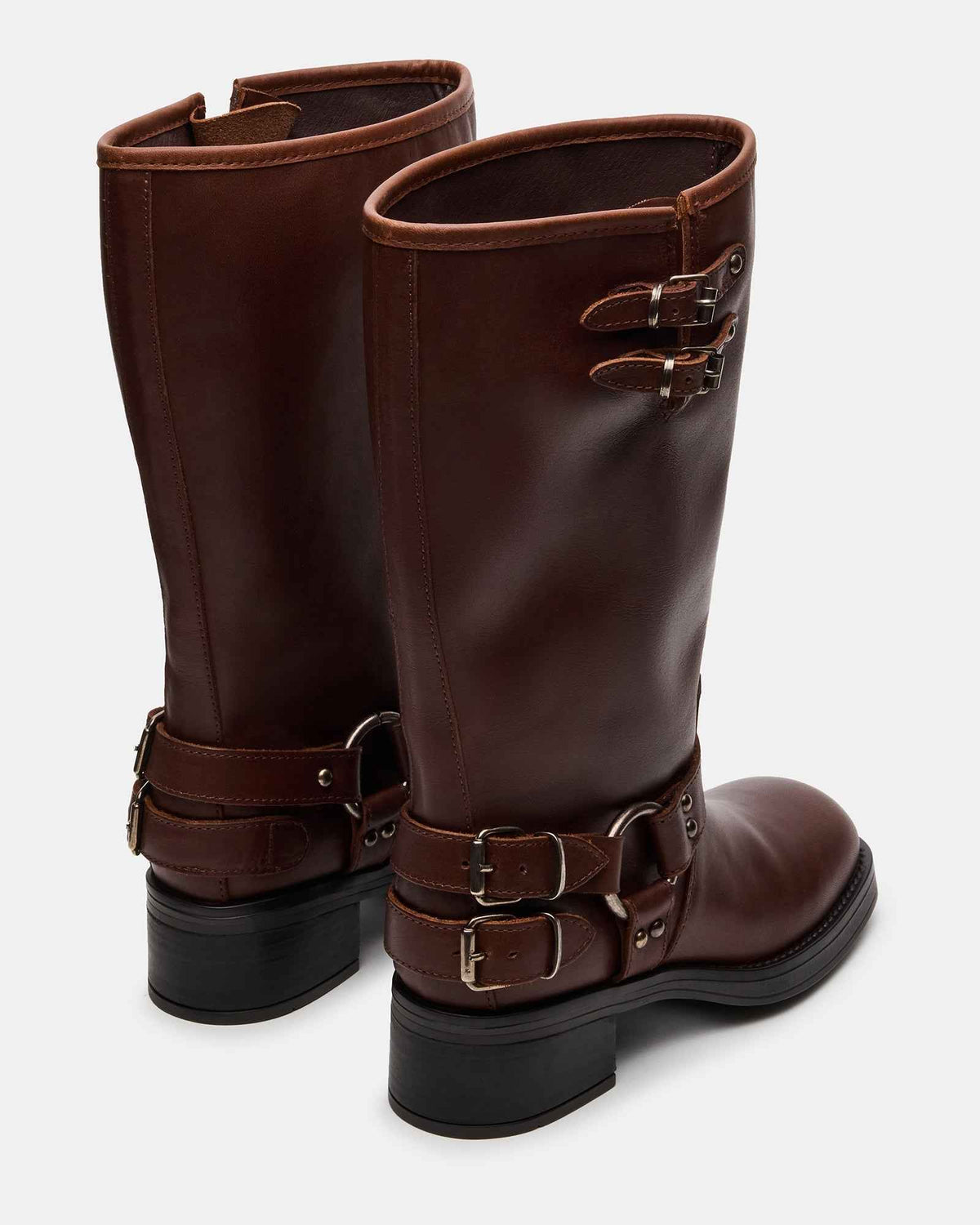 ASTOR BROWN LEATHER WIDE CALF