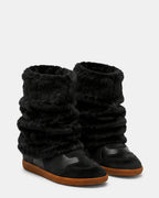 MAVIS FAUX FUR BLACK SUEDE  Famous | Online Store