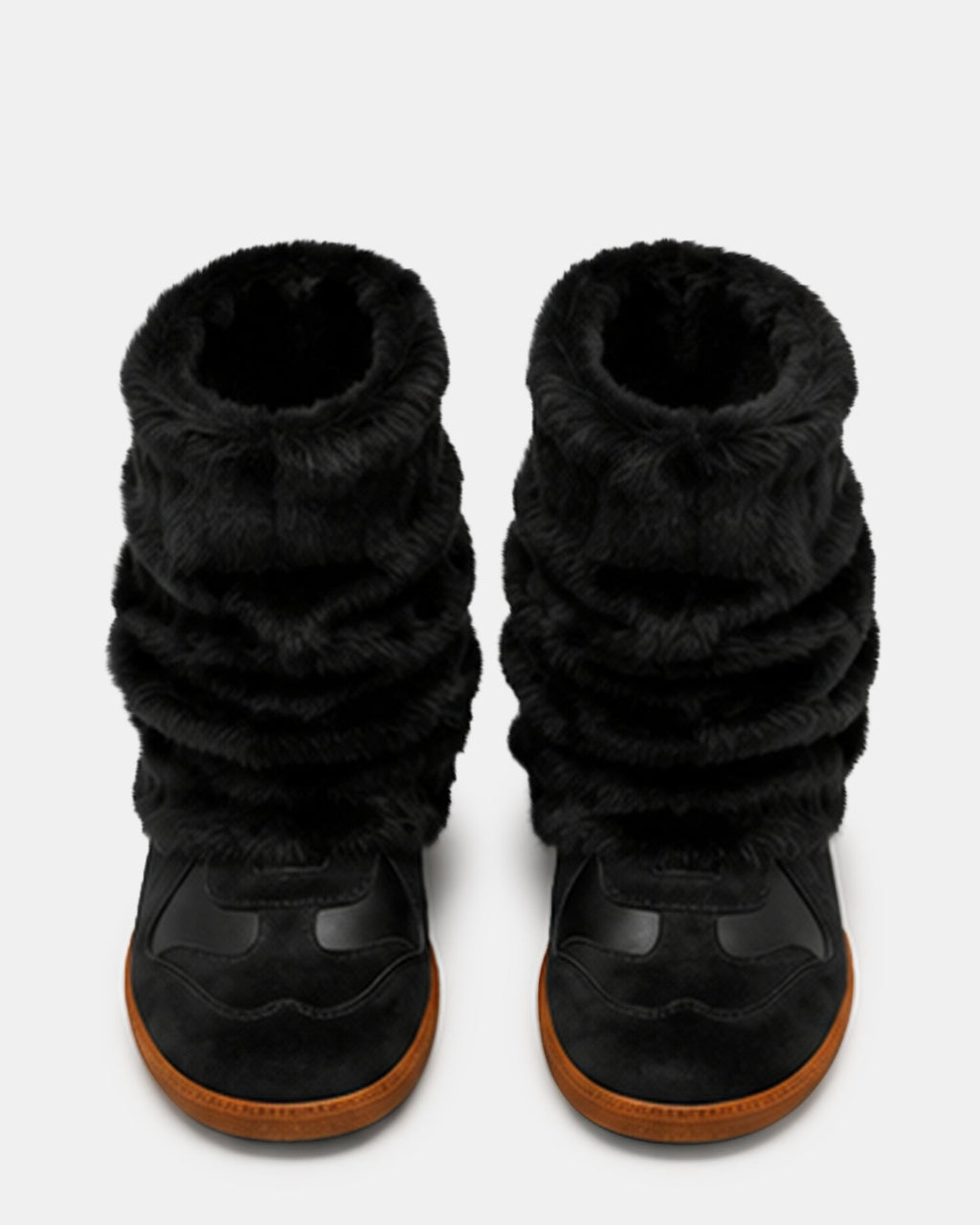 MAVIS FAUX FUR BLACK SUEDE  Famous | Online Store