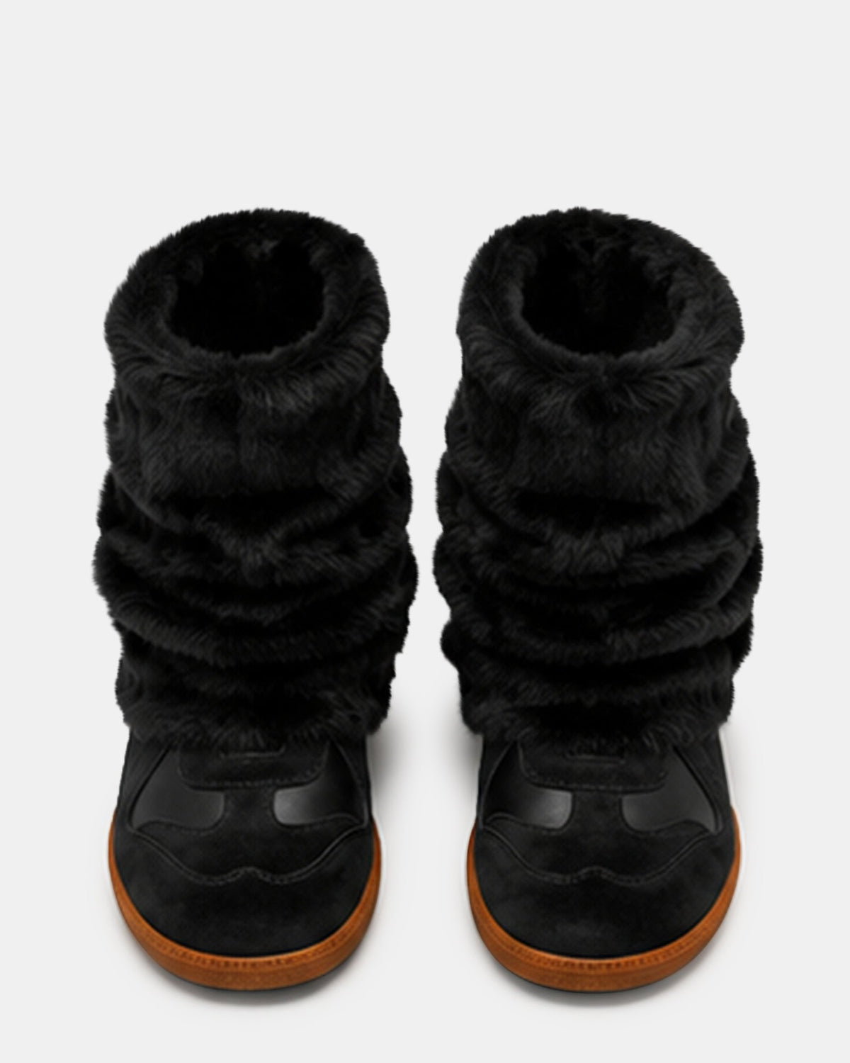MAVIS FAUX FUR BLACK SUEDE  Famous | Online Store