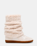 MAVIS FAUX FUR WHITE SUEDE  Famous | Online Store
