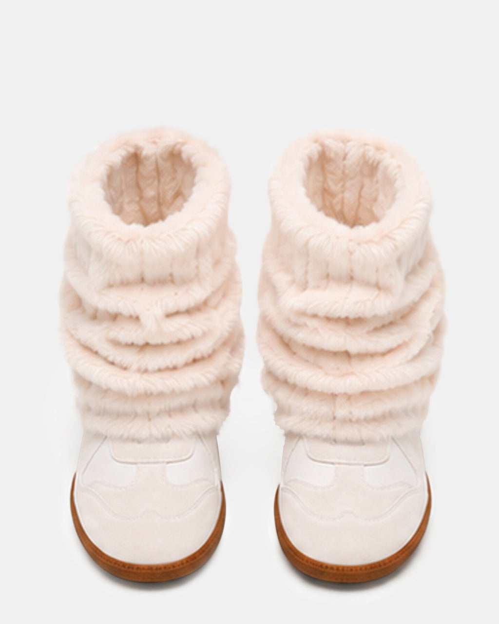MAVIS FAUX FUR WHITE SUEDE  Famous | Online Store