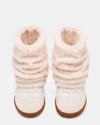 MAVIS FAUX FUR WHITE SUEDE  Famous | Online Store