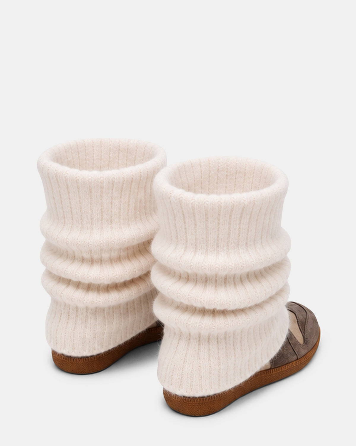 MAVIS KNIT TAUPE SUEDE  Famous | Online Store