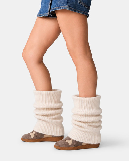 MAVIS KNIT TAUPE SUEDE  Famous | Online Store